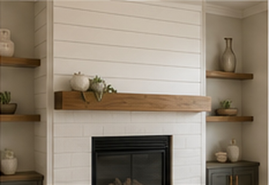 Fireplace and mantel